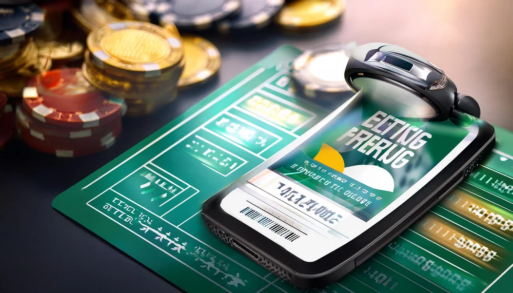 Andar Bahar game open on a smartphone beside casino chips