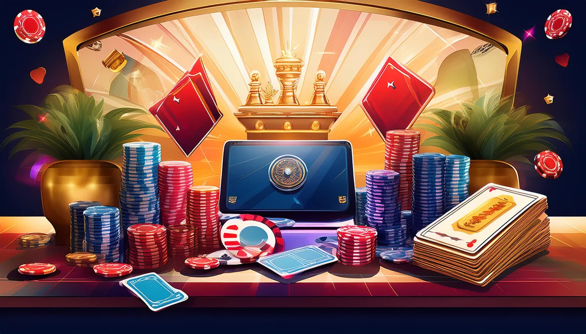 Teen Patti live casino table with cards and chips