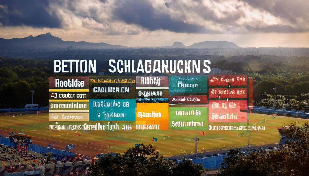 Betting market category boards displayed above an open-air stadium